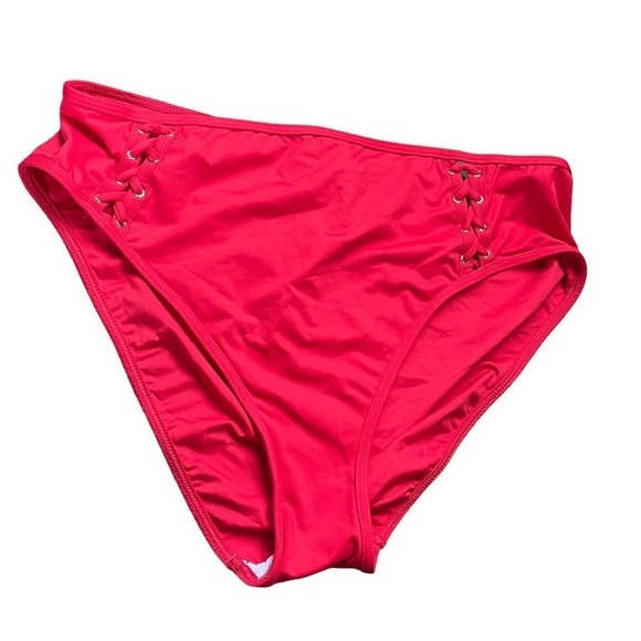 La Blanca Swim Panty Bikini Bottom NWT Lace Up Detail Size 12 NWOT - Picture 1 of 8